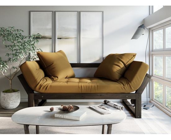 Кушетка Амбер Вельвет Венге Mustard, КОД:АНД21861, images №7, magsale.ru