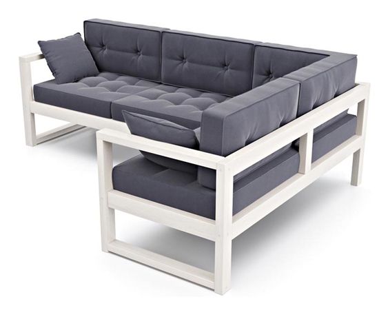 Диван Астер Угловой Velvet Беленый дуб Gray, КОД:АНД2246968885, images №1, magsale.ru