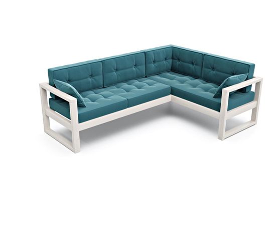 Диван Астер Угловой Velvet Белый Blue, КОД:АНД2248578888, images №3, magsale.ru