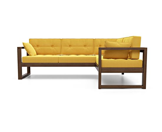 Диван Астер Угловой Velvet Орех Yellow, КОД:АНД2246988887, images №2, magsale.ru