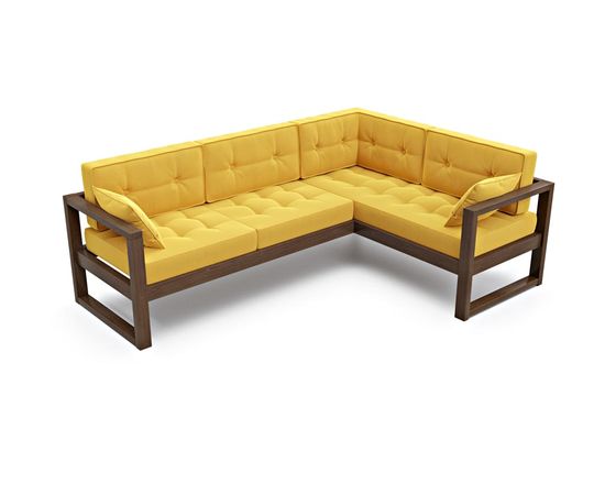 Диван Астер Угловой Velvet Орех Yellow, КОД:АНД2246988887, images №3, magsale.ru