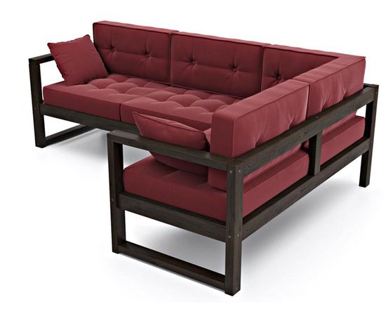 Диван Астер Угловой Velvet Венге Red, КОД:АНД2246978890, images №1, magsale.ru