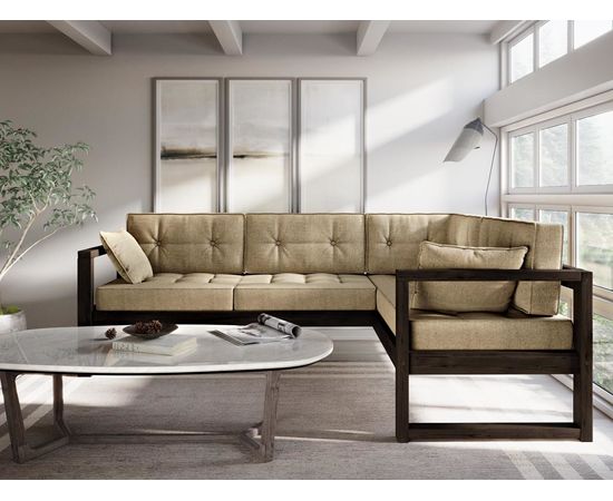 Диван Астер Угловой Textile Венге Beige, КОД:АНД222693, images №6, magsale.ru