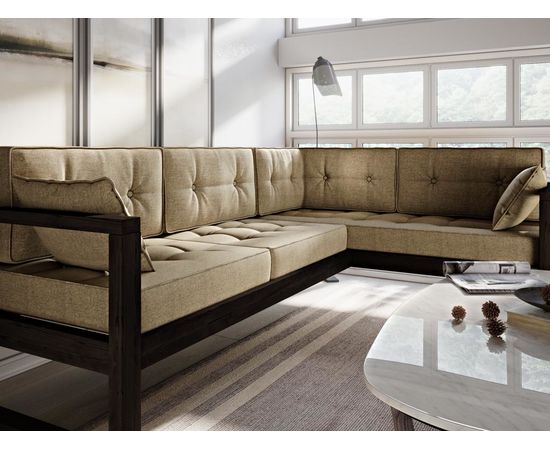 Диван Астер Угловой Textile Венге Beige, КОД:АНД222693, images №7, magsale.ru