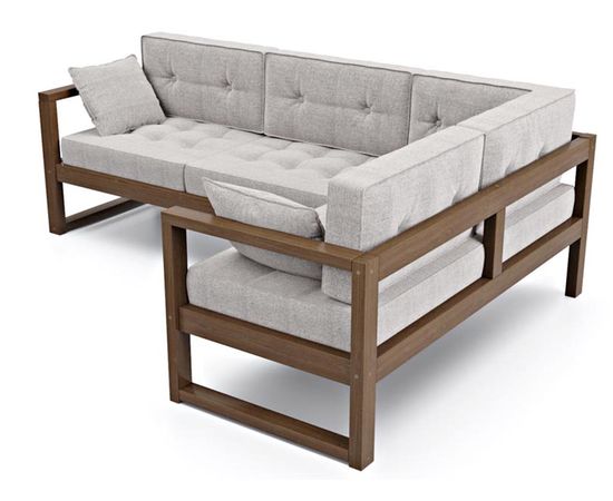 Диван Астер Угловой Textile Орех Gray, КОД:АНД222694, images №1, magsale.ru