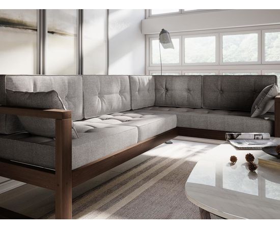 Диван Астер Угловой Textile Орех Gray, КОД:АНД222694, images №7, magsale.ru