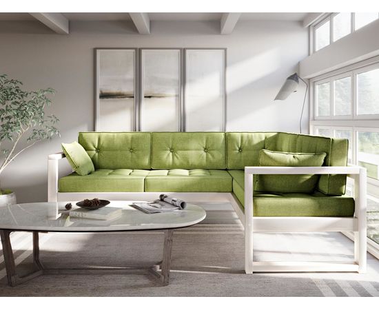 Диван Астер Угловой Textile Беленый Дуб Green, КОД:АНД222692, images №6, magsale.ru