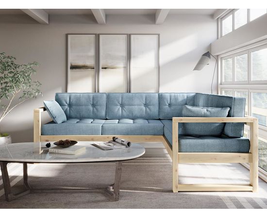 Диван Астер Угловой Textile Сосна Blue, КОД:АНД222695, images №6, magsale.ru