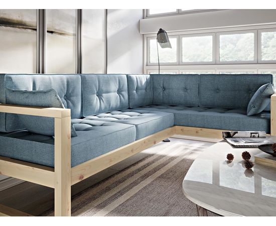 Диван Астер Угловой Textile Сосна Blue, КОД:АНД222695, images №7, magsale.ru