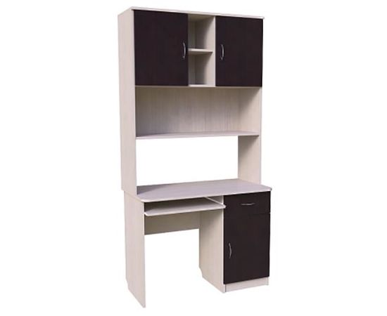 Компьютерный стол с надстройкой 314 из набора Уголок Школьника, КОД:SLM005, images №2, magsale.ru