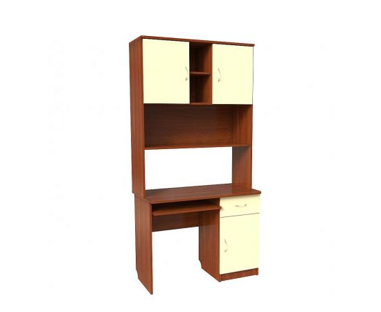 Компьютерный стол с надстройкой 314 из набора Уголок Школьника, КОД:SLM005, images №4, magsale.ru