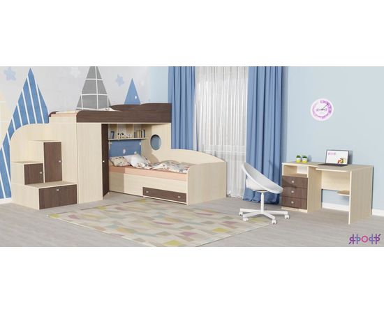 Двухъярусная кровать Кадет-2, КОД:ЯКД22, images №9, magsale.ru