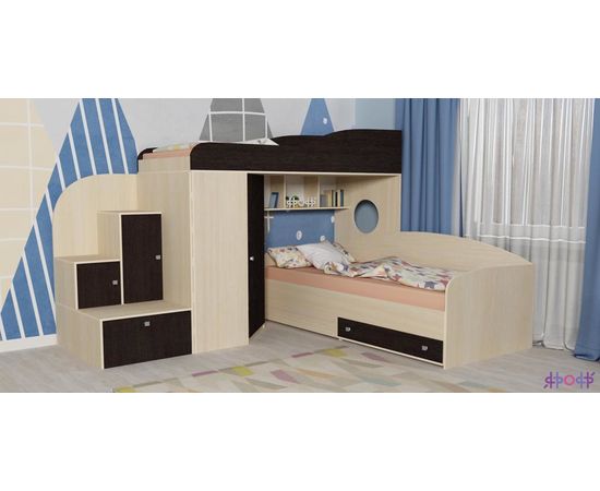 Двухъярусная кровать Кадет-2, КОД:ЯКД22, images №10, magsale.ru