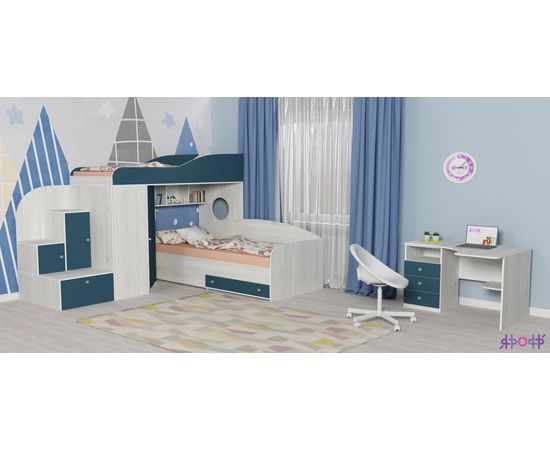 Двухъярусная кровать Кадет-2, КОД:ЯКД22, images №7, magsale.ru