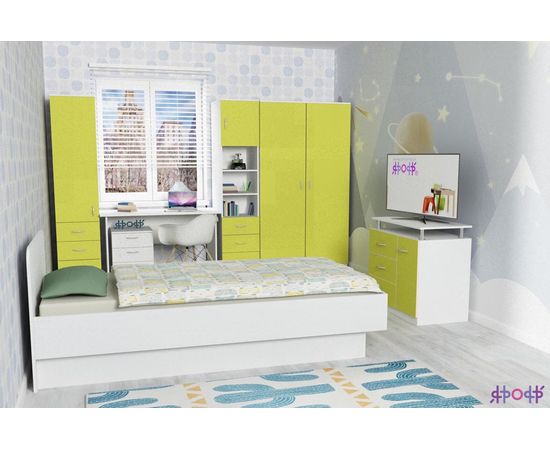 Шкаф-пенал полуоткрытый Ярофф, КОД:ЯШП15, images №11, magsale.ru