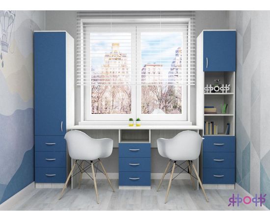 Шкаф-пенал полуоткрытый Ярофф, КОД:ЯШП15, images №6, magsale.ru