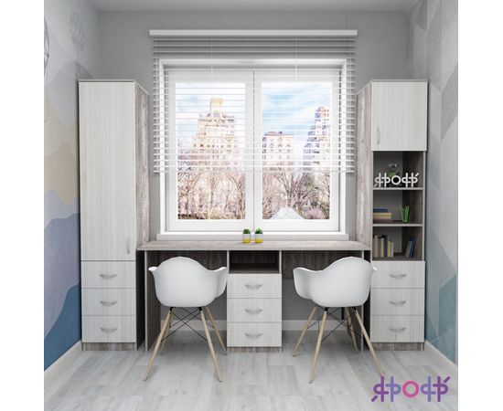 Шкаф-пенал полуоткрытый Ярофф, КОД:ЯШП15, images №7, magsale.ru