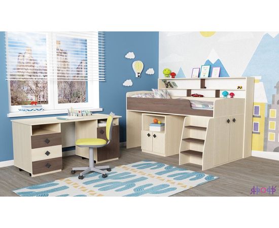 Кровать-трансформер Малыш-5 с полкой, КОД:ЯМ005, images №2, magsale.ru Кровать-трансформер Малыш-5 с полкой, КОД:ЯМ005, images №2, magsale.ru