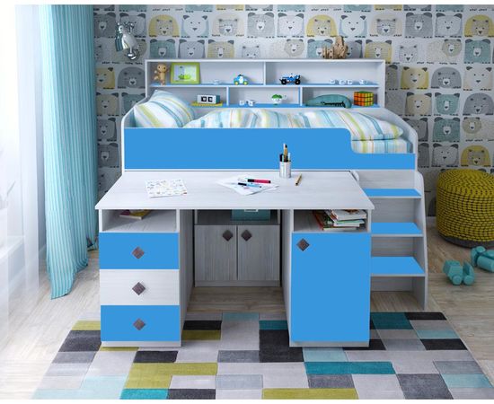 Кровать-трансформер Малыш-5 с полкой, КОД:ЯМ005, images №1, magsale.ru Кровать-трансформер Малыш-5 с полкой, КОД:ЯМ005, images №1, magsale.ru