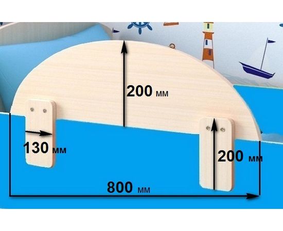 Детская кровать Малыш Мини 70х160, КОД:ЯММ16, images №12, magsale.ru