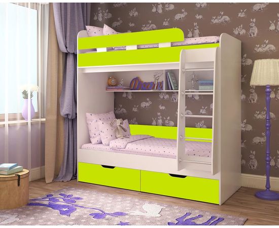 Двухъярусная кровать Юниор-5, КОД:ЯЮ52, images №11, magsale.ru