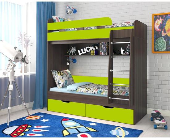 Двухъярусная кровать Юниор-5, КОД:ЯЮ52, images №12, magsale.ru