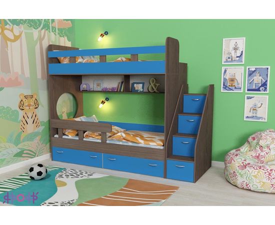 Двухъярусная кровать Юниор-1, КОД:ЯЮ12, images №1, magsale.ru