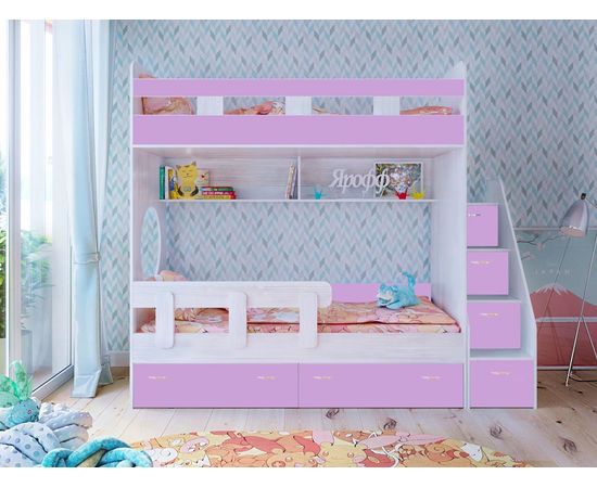 Двухъярусная кровать Юниор-1, КОД:ЯЮ12, images №13, magsale.ru