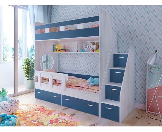 Двухъярусная кровать Юниор-1, КОД:ЯЮ12, images №14, magsale.ru