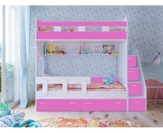 Двухъярусная кровать Юниор-1, КОД:ЯЮ12, images №15, magsale.ru