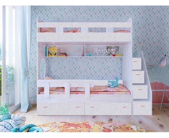 Двухъярусная кровать Юниор-1, КОД:ЯЮ12, images №16, magsale.ru