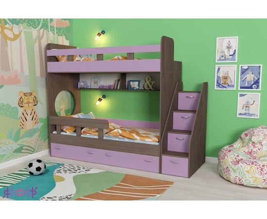 Двухъярусная кровать Юниор-1, КОД:ЯЮ12, images №10, magsale.ru