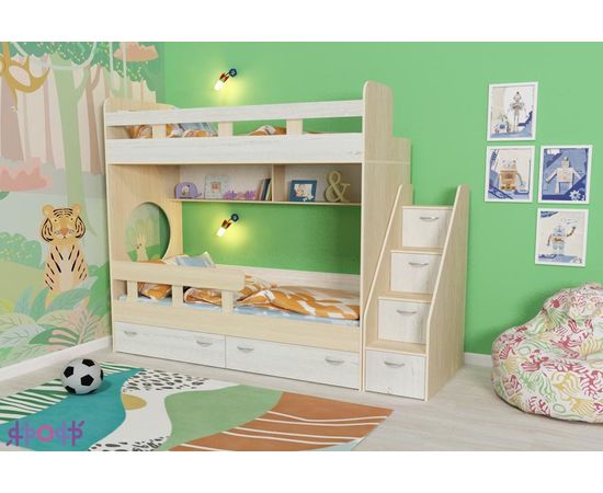 Двухъярусная кровать Юниор-1, КОД:ЯЮ12, images №17, magsale.ru