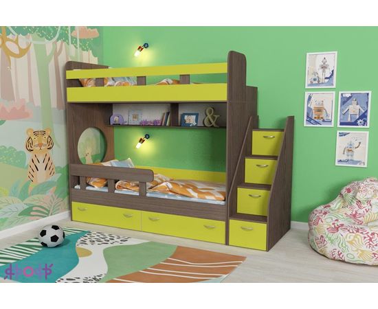 Двухъярусная кровать Юниор-1, КОД:ЯЮ12, images №11, magsale.ru