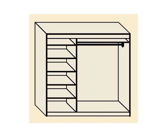 Шкаф-купе 1650 СМ с зеркалом, КОД:SL193, images №5, magsale.ru