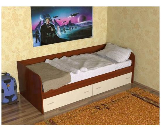 Односпальная кровать-тахта с ящиками 317, КОД:SL515, images №1, magsale.ru