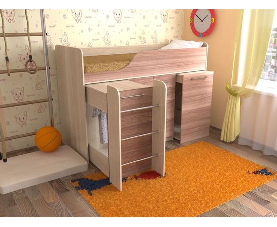 Детская кровать-комод Кузя-8, КОД:SL441, images №2, magsale.ru