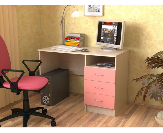 Кровать-чердак с рабочей зоной Квартет-2, КОД:SLM009, images №7, magsale.ru