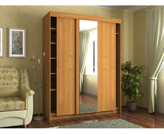 Шкаф-купе 1650 СМ с зеркалом, КОД:SL193, images №3, magsale.ru