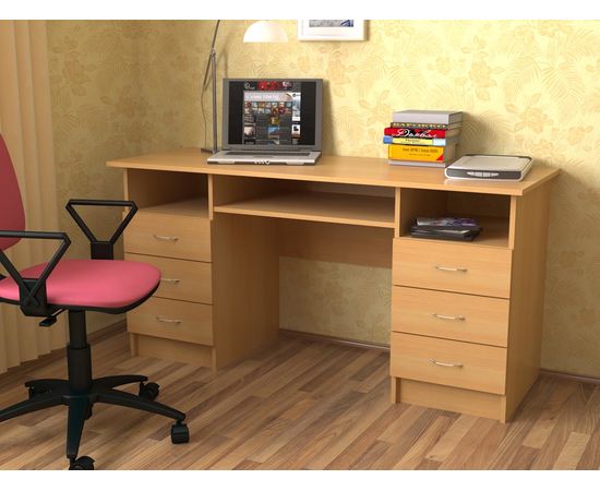 Письменный двухтумбовый стол СМ, КОД:SL168, images №4, magsale.ru