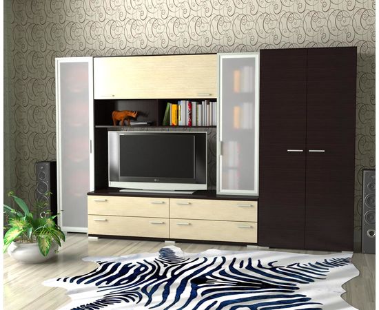 Мебельная стенка Двина с пеналом, КОД:SL525, images №3, magsale.ru