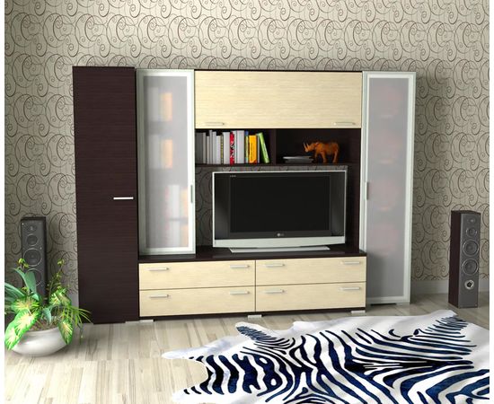 Мебельная стенка Двина с пеналом, КОД:SL525, images №1, magsale.ru