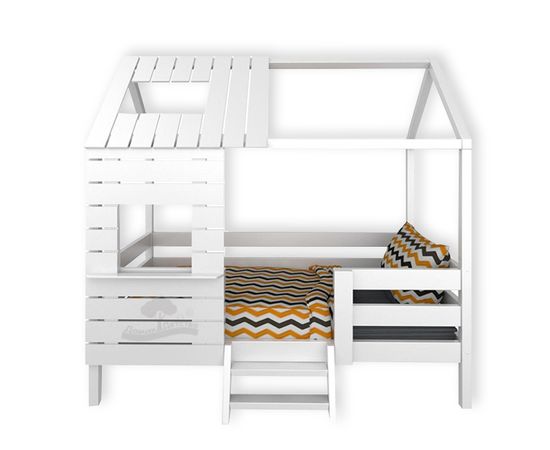 Кровать из массива сосны Домик Детства №2, КОД:DD302, images №2, magsale.ru