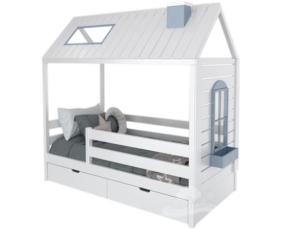 Кровать из массива сосны Домик Детства №21, КОД:DD321, images №1, magsale.ru