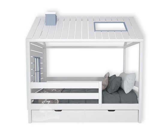 Кровать из массива сосны Домик Детства №21, КОД:DD321, images №2, magsale.ru