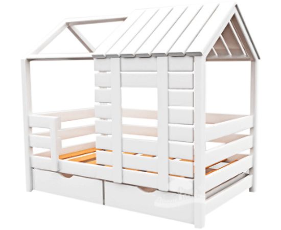 Кровать из массива сосны Домик Детства №27, КОД:DD327, images №1, magsale.ru