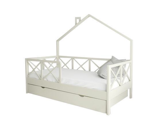 Кровать из массива сосны Домик Детства №53, КОД:DD353, images №1, magsale.ru