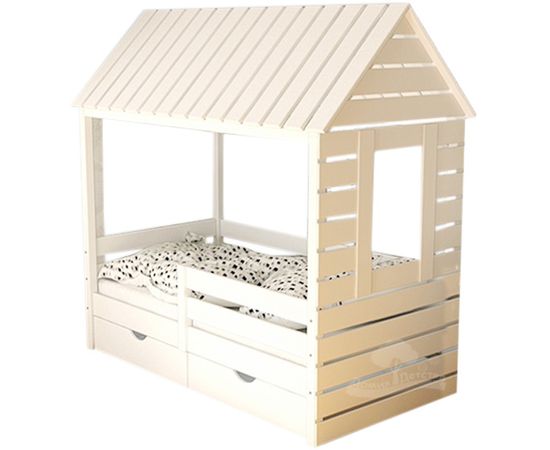 Кровать из массива сосны Домик Детства №55, КОД:DD355, images №1, magsale.ru