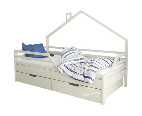 Кровать из массива сосны Домик Детства №61, КОД:DD361, images №1, magsale.ru