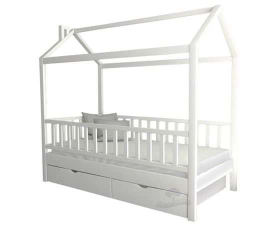 Кровать из массива сосны Домик Детства №65, КОД:DD365, images №1, magsale.ru